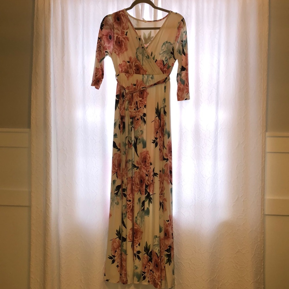 Pink Blush Maternity Dress